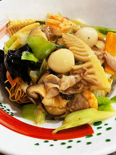 絶品!090:極旨五目餡かけ固焼きそば-レシピのメイン写真