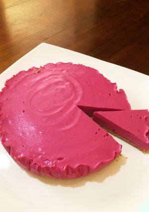 ヨーグルトとビーツのレアチーズ風ケーキ-レシピのメイン写真
