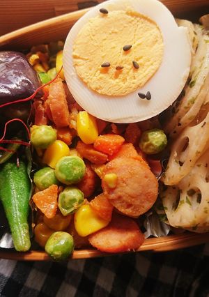 お弁当★ミックスベジタブルカレー炒め-レシピのメイン写真