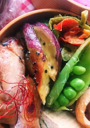 お弁当★さつまいもスティックオーブン焼き-レシピのメイン写真