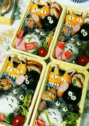 トトロキャラ弁-レシピのメイン写真