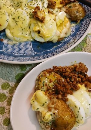 インカのめざめとひき肉チーズ焼き-レシピのメイン写真