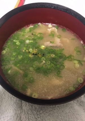 きのこと豚バラの味噌汁-レシピのメイン写真