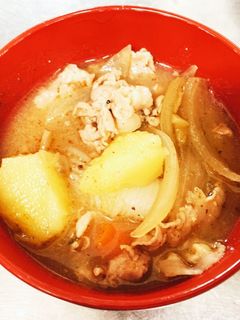 出汁パックで作る豚汁-レシピのメイン写真