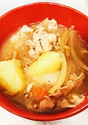 出汁パックで作る豚汁-レシピのメイン写真