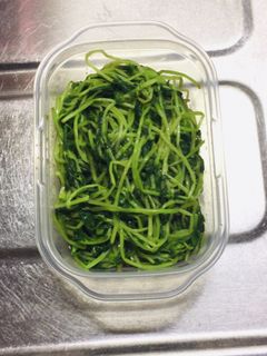 豆苗のからし醤油あえ-レシピのメイン写真