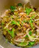 水菜と納豆昆布のネバネバ和え物