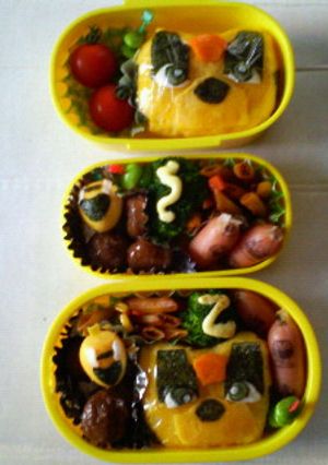 ゴーオンジャー！べアール弁当（キャラ弁）-レシピのメイン写真