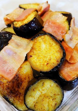 ナスとベーコンのにんにく醤油炒め-レシピのメイン写真
