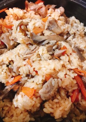 人参たっぷり濃い味の「炊き込みご飯」-レシピのメイン写真