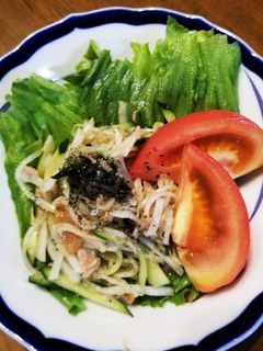 梅&青じそドレッシングサラダ-レシピのメイン写真