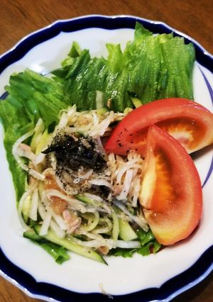 梅&青じそドレッシングサラダ-レシピのメイン写真