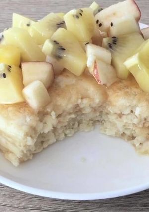 フルーツたっぷりのお豆腐パンケーキ-レシピのメイン写真