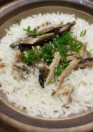 残り物の塩焼きでお手軽サンマご飯-レシピのメイン写真