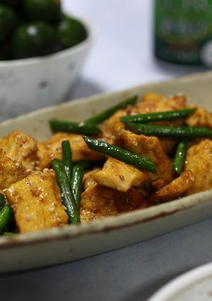 簡単！島豆腐の焼き肉風-レシピのメイン写真