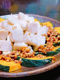 鶏と南瓜のホットサラダ-レシピのメイン写真