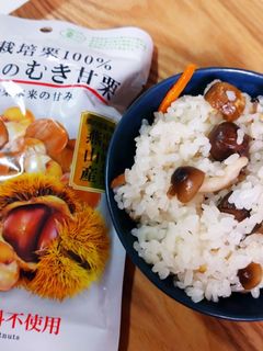 むき甘栗で栗ご飯-レシピのメイン写真