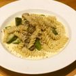 ゴボウ・帆立・アスパラ・フッジリパスタ