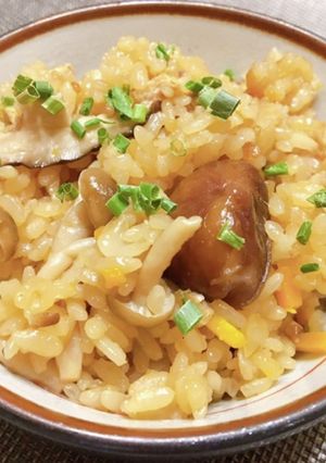 市販きのこご飯にちょい足し♡きのこ栗ご飯-レシピのメイン写真