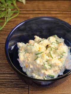 レンジで簡単!たまごサラダ☆ゆで卵いらず-レシピのメイン写真