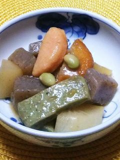 てんぷらと大根・こんにゃくの煮物-レシピのメイン写真
