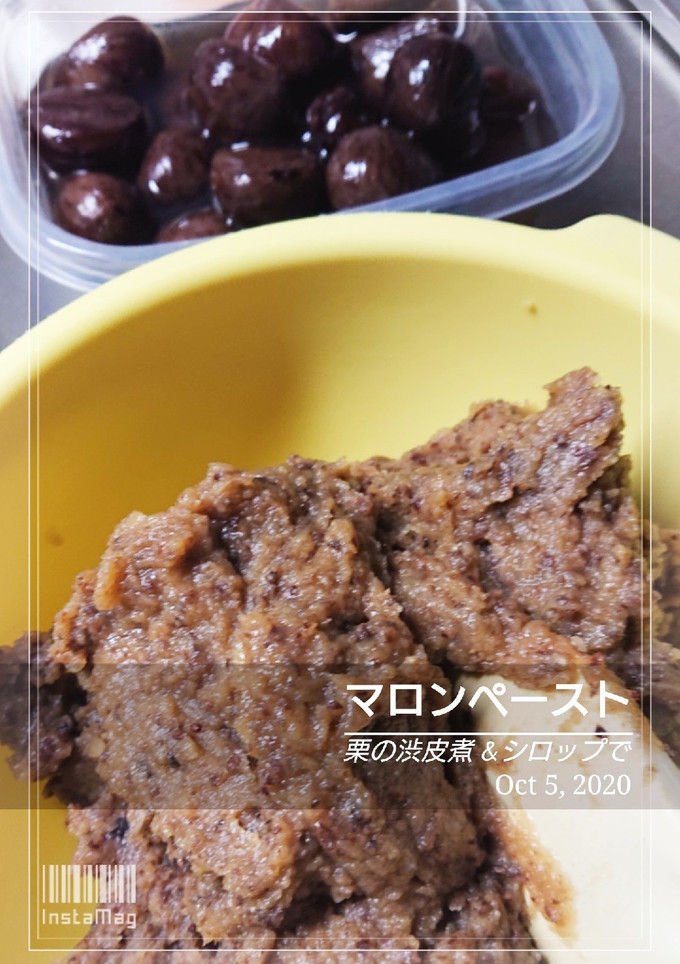 栗の渋皮煮でマロンペースト-レシピのメイン写真