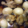 圧力鍋使用☆手羽元とゆで卵の梅干煮