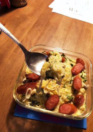 がっつりでオサレ♪ラーメンdeキッシュ☆-レシピのメイン写真