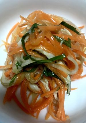大根とにんじんとなめ茸の和風サラダ-レシピのメイン写真