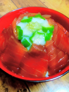 九州産刺身たまりでつけるマグロの漬け丼-レシピのメイン写真