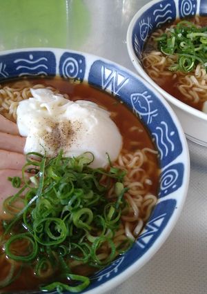 温泉卵deサッポロ一番 しょうゆラーメン-レシピのメイン写真