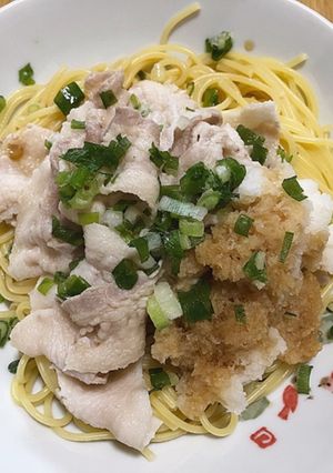 豚しゃぶパスタ-レシピのメイン写真