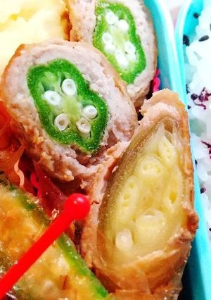 お弁当、夕飯に♪豚こまでみょうが巻き♡-レシピのメイン写真