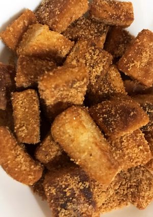 食パンの耳できな粉揚げパン♫-レシピのメイン写真