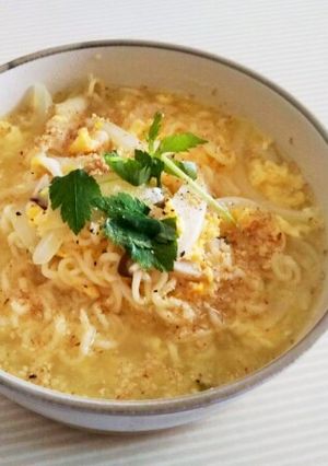 たまごとキノコの塩ラーメン-レシピのメイン写真