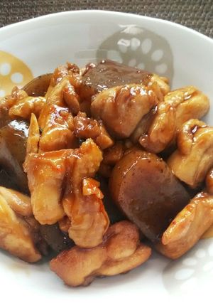 鶏肉とこんにゃくの甘辛炒め煮-レシピのメイン写真