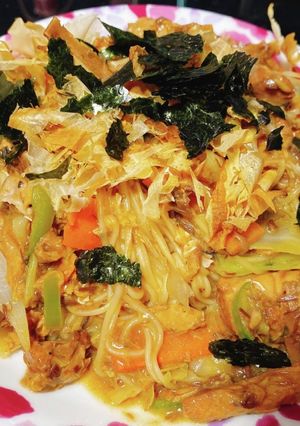 味付け不要さば味噌素麺チャンプル-レシピのメイン写真