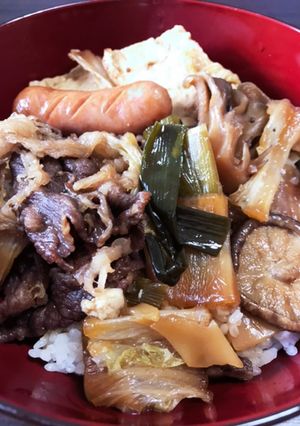 朝からテンション上がるすき焼き丼！-レシピのメイン写真