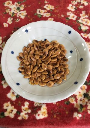 かぼちゃ種　乾燥時間差食べ比べ-レシピのメイン写真