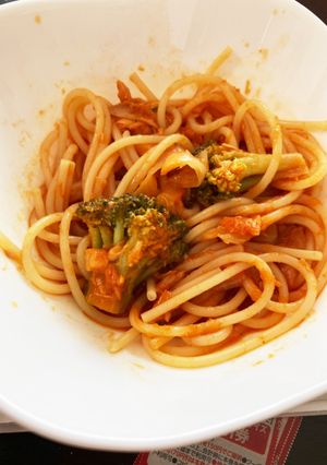 野菜ジュースでパスタ-レシピのメイン写真