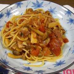 ベーコンときのこのパスタ-レシピのメイン写真