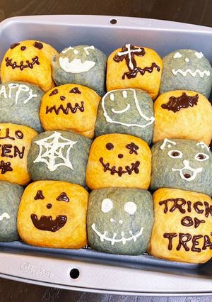 ハロウィンちぎりパン-レシピのメイン写真
