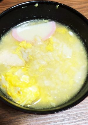 簡単！胸肉と卵の雑炊-レシピのメイン写真