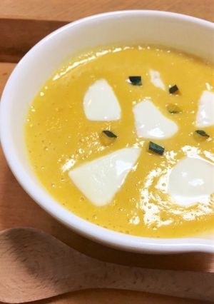 ハロウィンに☆「甘酒かぼちゃポタージュ」-レシピのメイン写真