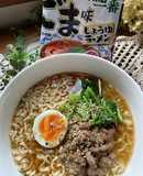 サッポロ一番ごま味で坦々麺風