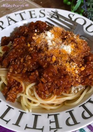 時短簡単なのに絶品ミートソース♪-レシピのメイン写真
