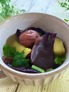 きくらげと薩摩芋の梅コンソメスープ-レシピのメイン写真