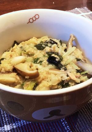 低カロリーなのに超満腹！オートミール雑炊-レシピのメイン写真