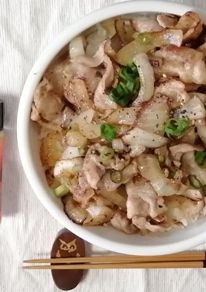 超減塩！簡単、美味しい塩豚丼！-レシピのメイン写真