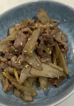 簡単☆ゴボウと牛肉のきんぴら-レシピのメイン写真